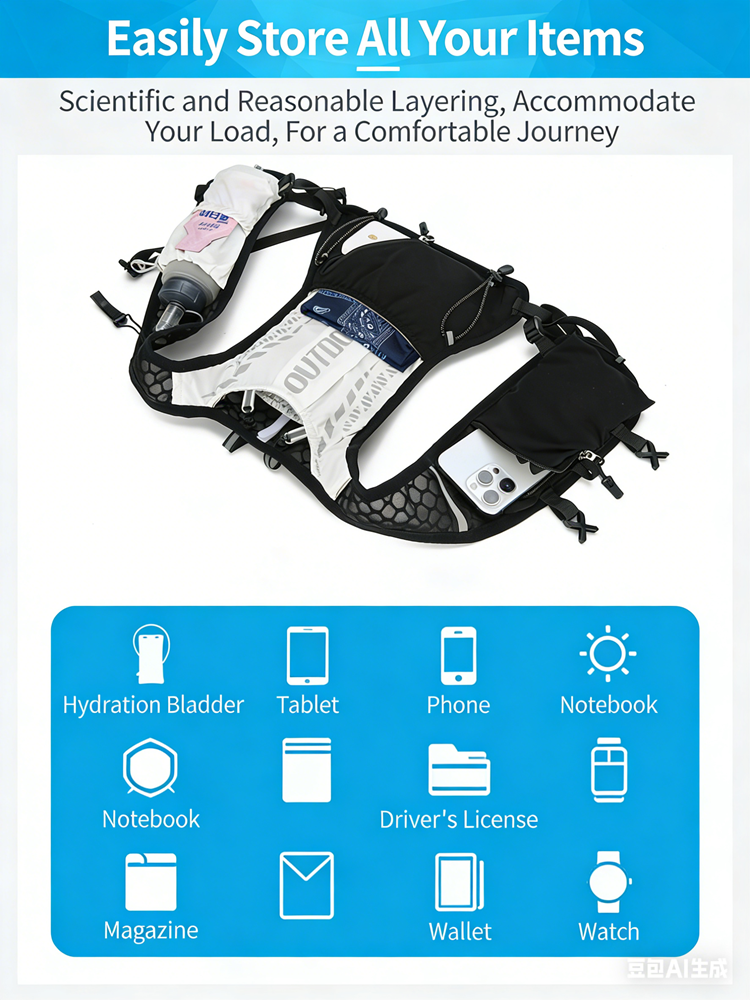 Reflective Running Hydration V - Mountain Biking Rucksack ulasan dan harga