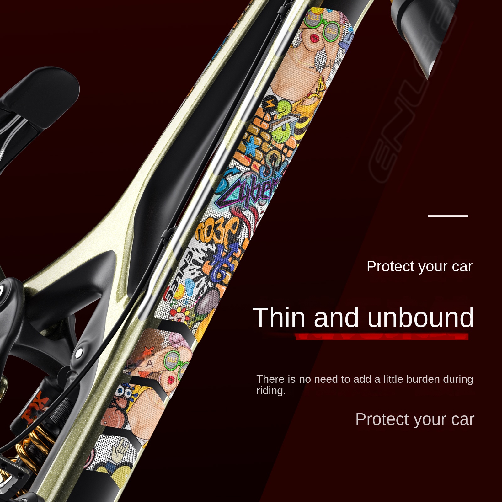 ENLEE Bike Protection Film Mou - Mountain Biking History ulasan dan harga